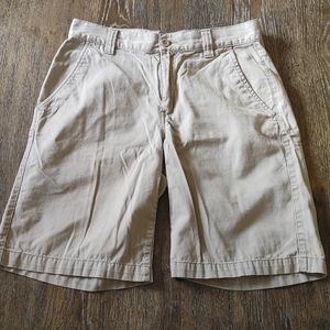 The North Face Men’s Cotton Canvas Chino Khaki Hiking Shorts Size 32 Long